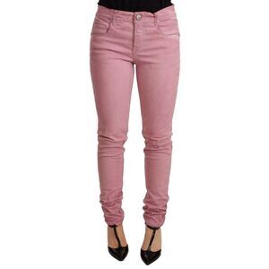 Acht Pink Cotton Slim Fit Women Denim Skinny Women's Pants